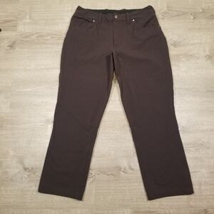 Showers Pass Mens 5-Pocket Flat Front Pants Size 34x30 Gray Stretch Hiking